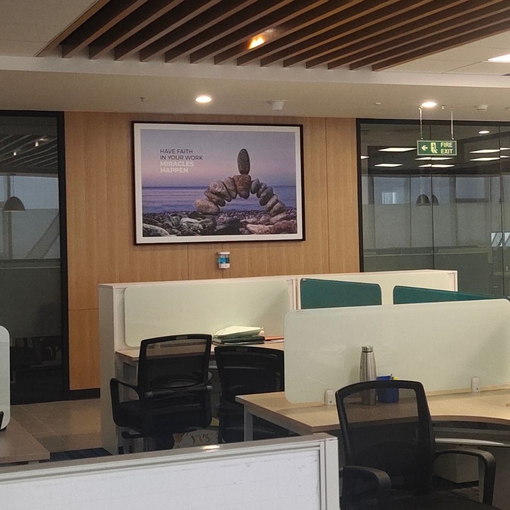 Art frames for corporate office - employee section