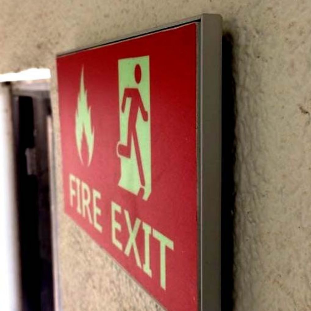 Fire Exits signage for commercial offices 