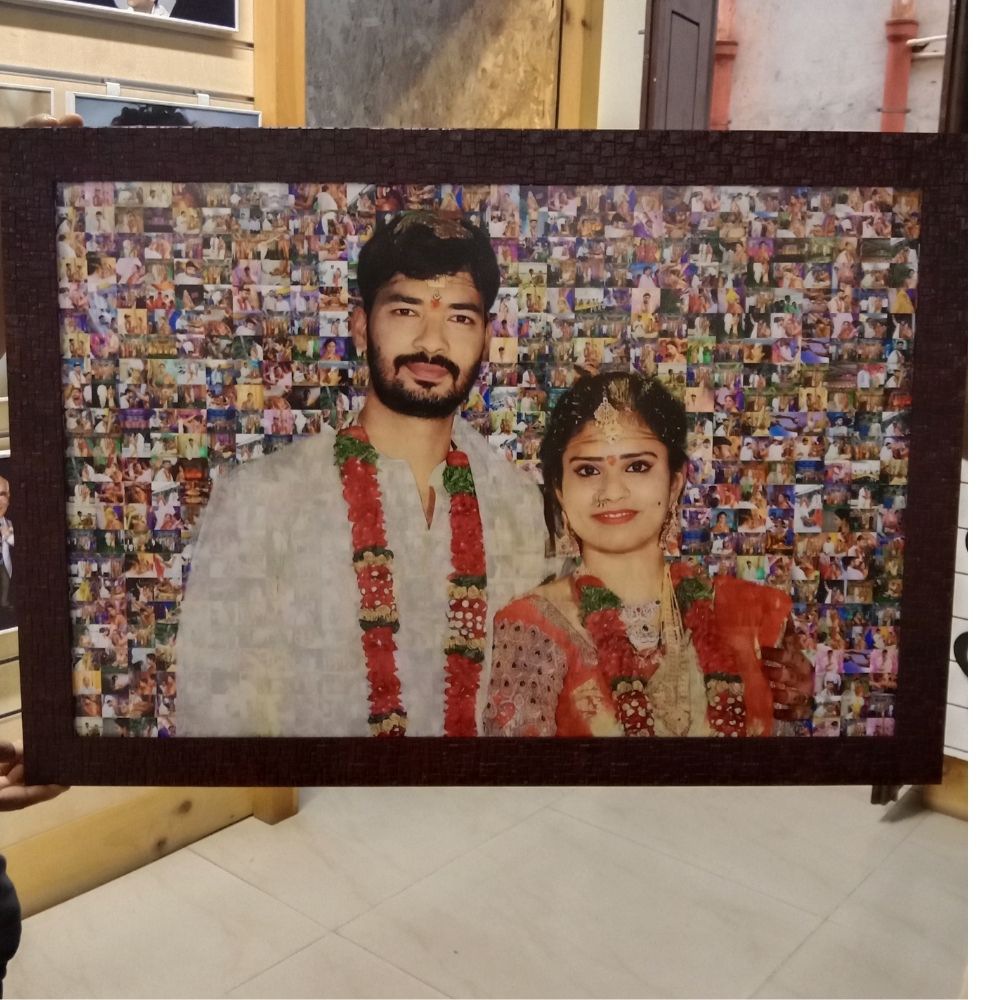 Wedding Mosaic photo frame