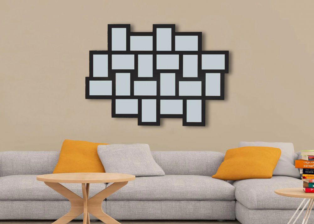 Collage Frames Wall - Black