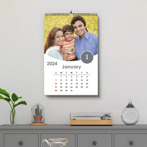 Single Sheet Yearly Calendar - A3