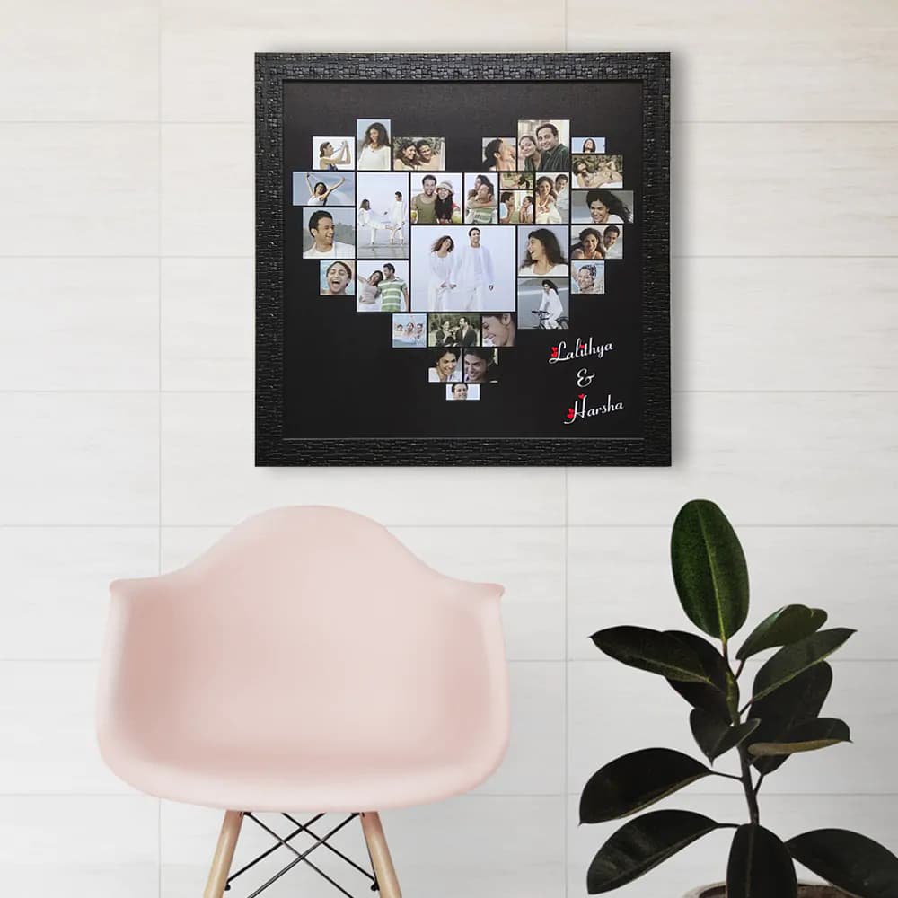 Heart Collage Picture Frame