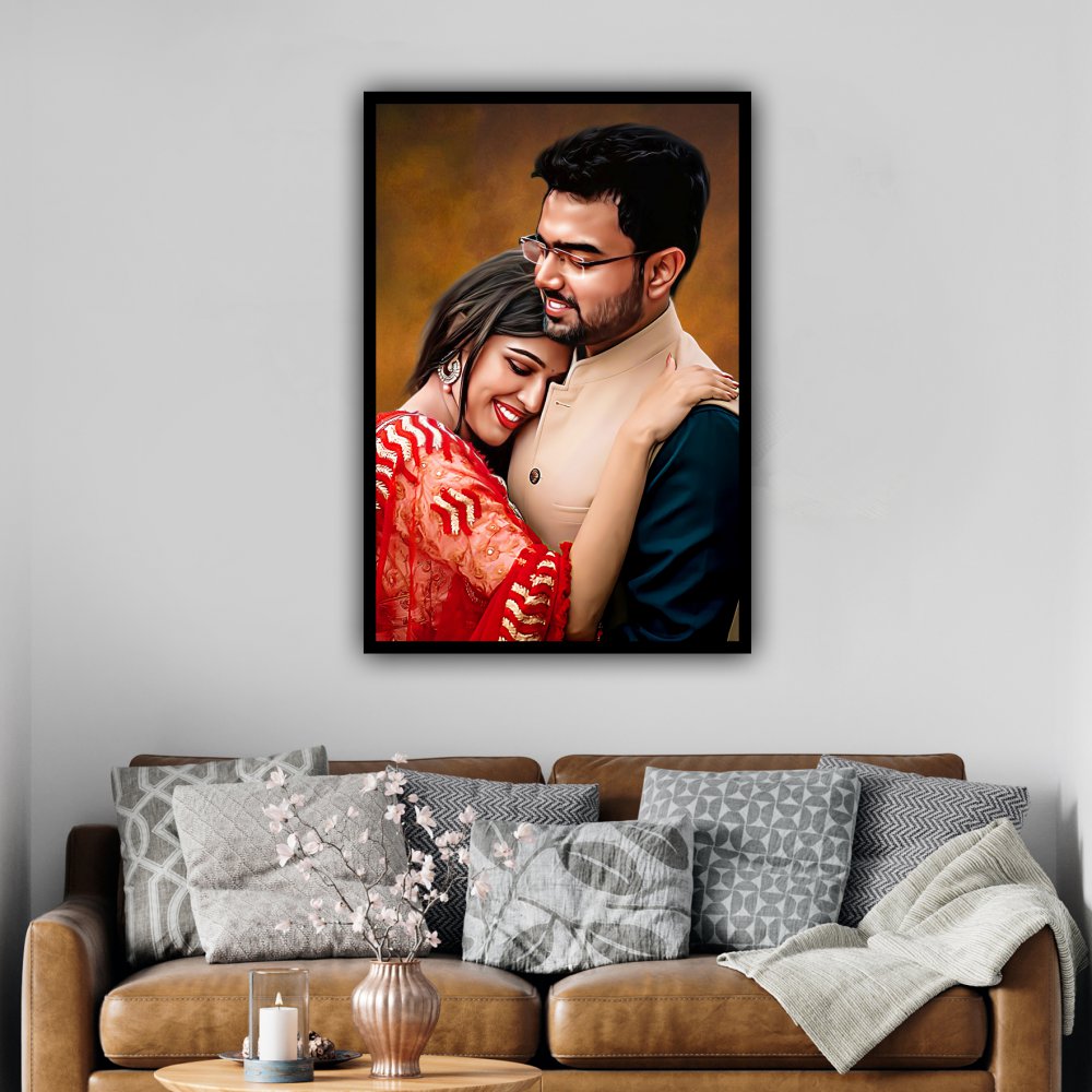 Painting Photo Frame - Black 24x36