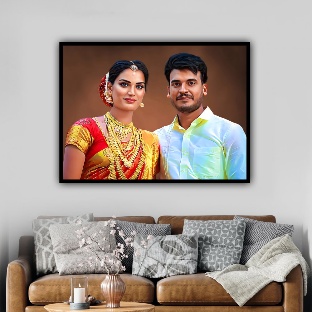 Painting Photo Frame - Black 30x40