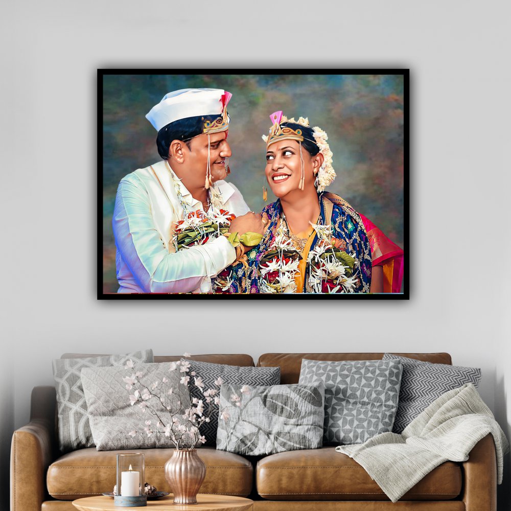 Painting Photo Frame - Black 30x40