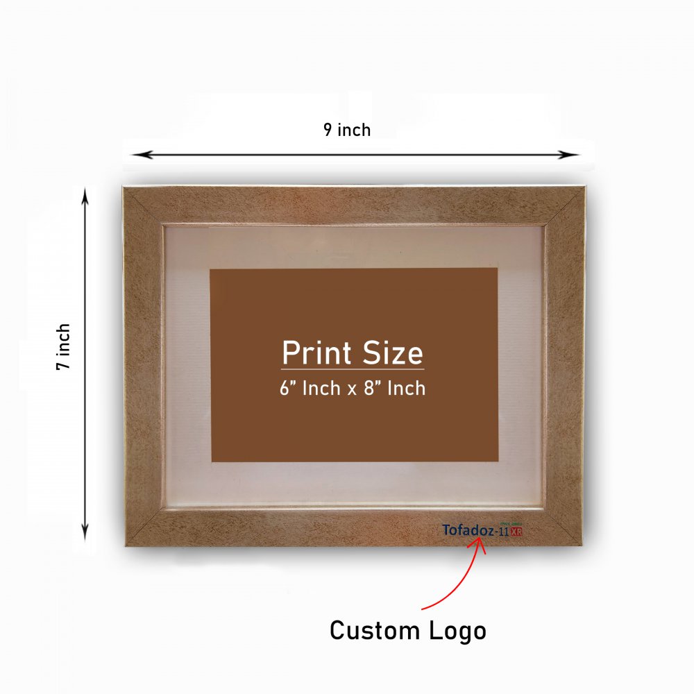 Custom Branding Photo Frame - Silver