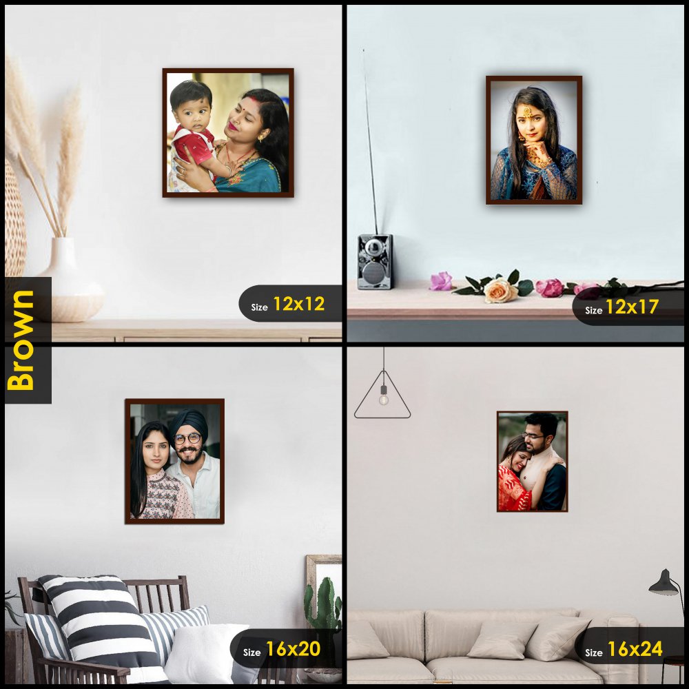 Portrait Wall Photo Frame - White